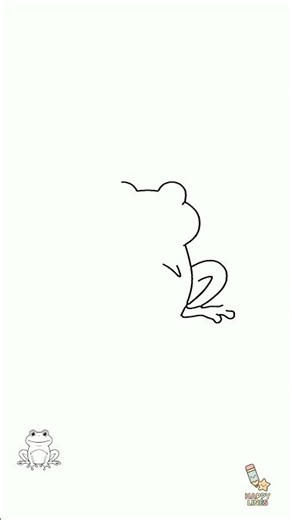 How to Draw a Happy Frog | Quick for Kids