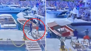 Footage of bizarre boat crash at Monaco Grand Prix emerges