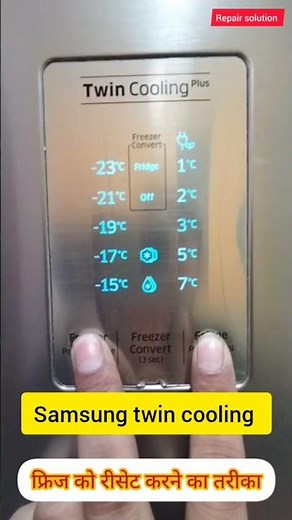How to reset samsung twin cooling refrigerator #fridge #refrigerator #youtubeshorts #shorts