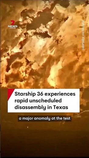 Starship 36 explodes during test fire