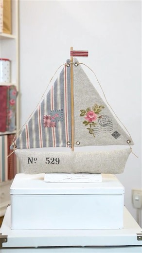 Nuevo Proyecto de Verano: Velero Romántico de Tela ⛵💙