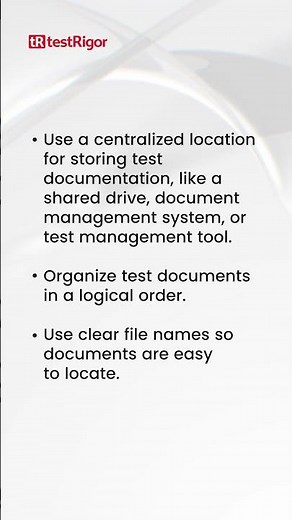 Make Test Documentation Easy to Find