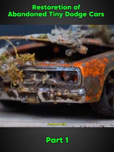 Abandoned Rusty Dodge Car Restoration Project Part 1