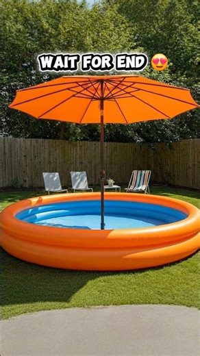 Inflatable Pool with Umbrella Fountain 🌊☀️