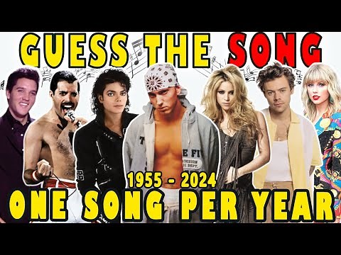 Guess The Song 🎶 One Song per Year 1955 - 2024 Everyone knows | Music Quiz