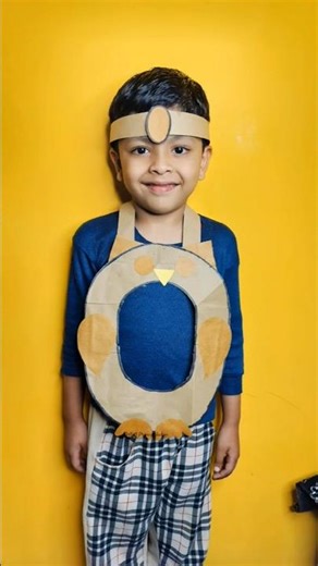 O alfabet / Owl🦉 fancy dress costume #diy #trendingshorts #fancydress #craft #costume #myowncreation