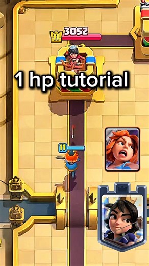 1 hp tutorial 🔥 part 67 💥 #clashroyale #gaming #supercell