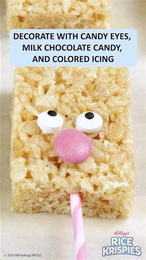 Easter Bunny Pops | Easy Rice Krispies Cereal Treats Recipe