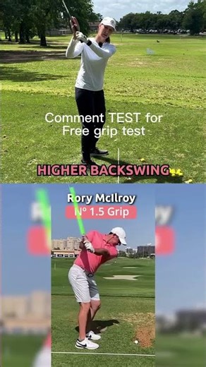 Comment TEST for free grip test, follow the one simple rule to know your swing shape where your