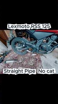 Straight Pipe vs Lextek? - Lexmoto RSS 125 #automobile #exhaust #mechanic #lexmoto #motorcycle