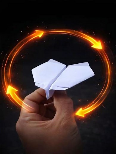 Boomerang paper airplane ✈️ It's really back! Boomerang glides