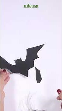 Cómo hacer murciélagos de cartulina para Halloween| DecoraciónTV