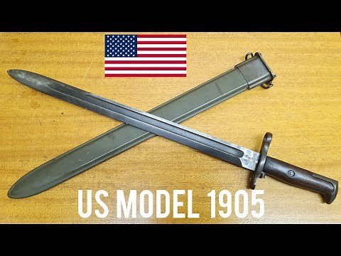 US WW1 M1905 Bayonet (first production) for the M1903 Springfield rifle