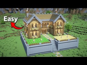 Minecraft Survival House Tutorial With Underground Room |