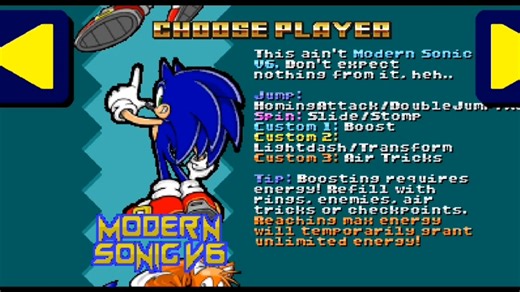 [SRB2 2.2.13 MOD]MODERN SONIC V6自定义版本(公开的)