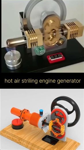 How it Works: Hot Air Stirling Engine Generator Explained#shortsfeed