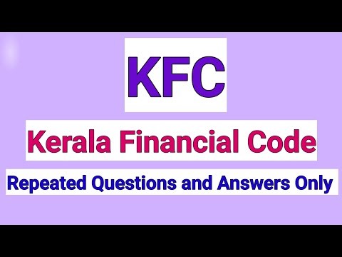 Kerala Financial Code KPSC Department Test Previous Questions and Answers Only #kpsc