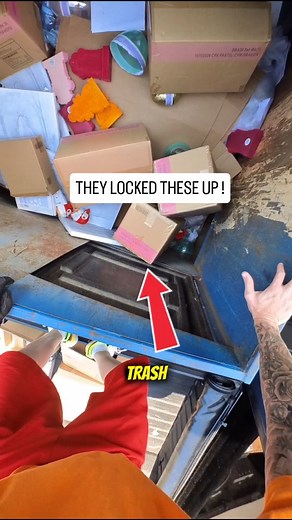 1.9M views · 34K reactions | Locked dumpster full of mystery boxes! I went over the 11 foot top!! #dumpsterdiving #reels #free #mystery | Dumpster Dive King | Facebook