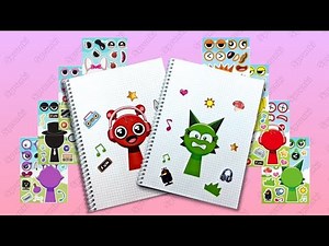 🌀SPRUNKI Sticker📕 | Paper DIY + Unique Characters ✨