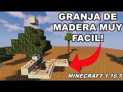 ⭐GRANJA DE MADERA FACIL MINECRAFT 1.16.5 (JAVA)