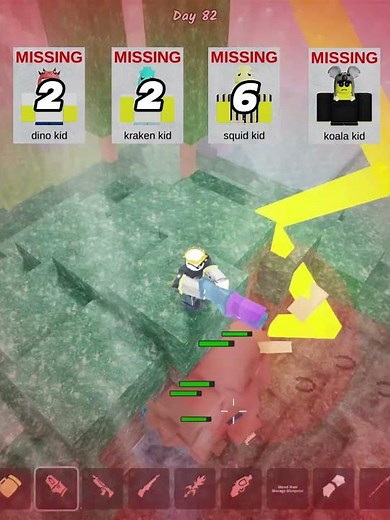 Alien Blaster vs All Caves in 99 Nights in the Forest #99nights #roblox