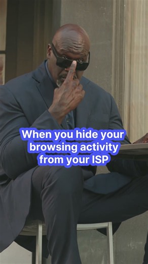 That glasses tip? That's @SHAQ checking if the ISP is still watching. They're not.