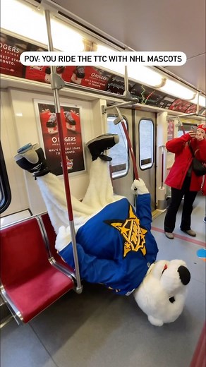 Riding the TTC into #NHLAllStar weekend like 🤪 Catch all of the @rogers NHL All-Star action from Feb 1-3 on Sportsnet and Sportsnet . | Sportsnet