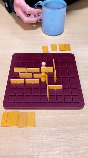 あんなに追い込まれてたのに... #ボードゲーム #boardgames #コリドール #quoridor
