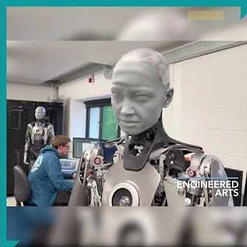 Terrifyingly realistic robot opens its eyes