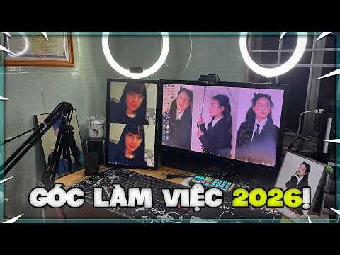 Setup Góc Làm Việc 2026 | Bàn Stream 2 Màn Hình Của Mình