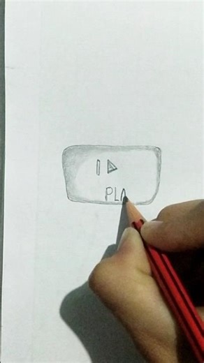 video play button draw ||#drawing #play #button #tutorial #viralshort