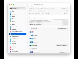Afficher ou masquer les icônes de la Barre des menus en un clic (macOS Tahoe 26)