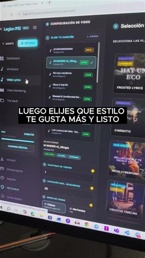 App para Crear Videos Musicales y Lyrics con al ritmo en Minutos | Legion R12