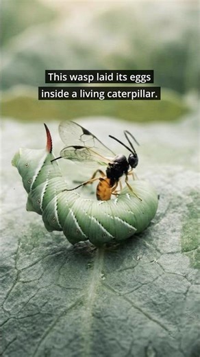 Parasitoid Wasps End a Caterpillar’s Life Cycle