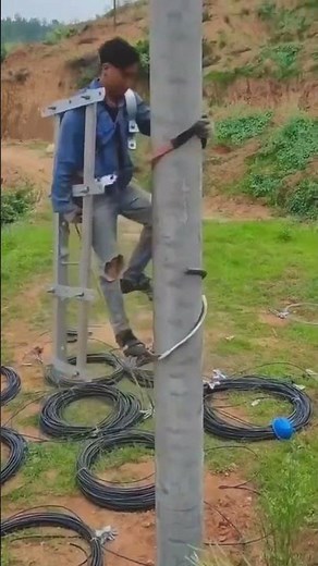 Telephone pole installation and construction - good tools can improve work efficiency