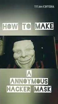 How to make V for Vendetta mask out of paper easy at home #shorts #hacker