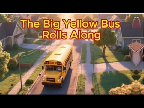 The Big Yellow Bus Rolls Along! + School Bus Song for Kids+ Nursery Rhymes & More + Minii kids tv