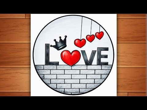 Easy Step by Step Art Tutorial | Amazing Creative Drawing | LOVE Drawing Easy | Beautiful Drawing