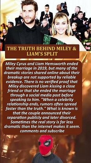 THE TRUTH BEHIND MILEY & LIAM'S SPLIT
