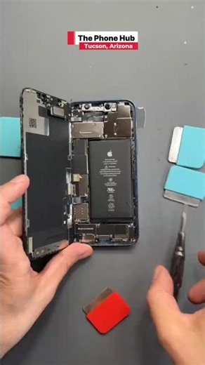 iPhone front glass/display replacement.