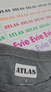 Iron on Name Labels for Kids Clothing and Supplies | Iron on Clothing Decals, Clothing Name Tags - Etsy