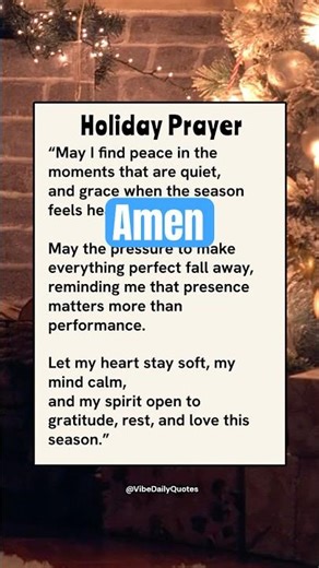 Holiday Prayer