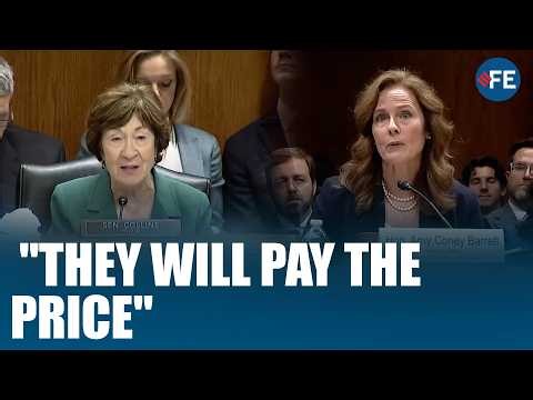 Susan Collins Warns Against Threats To SCOTUS | Barrett, Kagan Face Senate Questions|Reed Fires Back