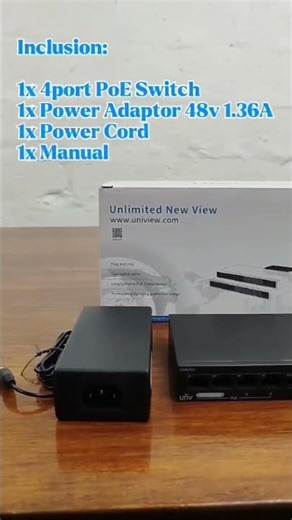 🔌 Unboxing the UNV NSW2020-6T-POE-IN 4-Port PoE Switch! 🔌