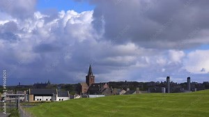 The town of Kirkwall is the capital of the Orkney Islands in Scotland.