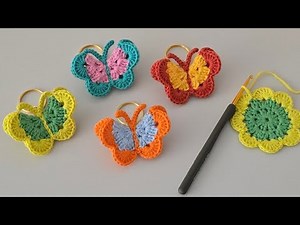 🦋From Flower to Flutter: How to Crochet a Beautiful Butterfly Keychain