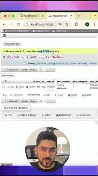 Database indexing - Example of before & after - Significant speed boost