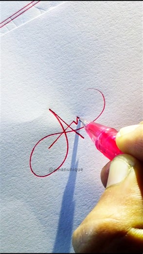 How to sign the letter AM ? ❤️ #shorts #trending