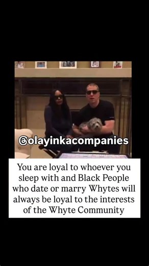 Olayinka Aiyelabowo on Instagram: "There is no such thing as marrying or dating an individual.. when you marry outside of your race as an African you are also marrying that individual’s family and community. . There is no such thing as a Black People being Pro-Black and marrying outside of their race ..it’s impossible regardless of what they say or do because their wealth, life’s work, legacy will always belong to the community of that other race . Follow @olayinkavitamin @olayinkaskincare . . N