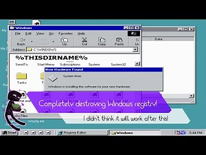 What happens if you completely destroy the Windows registry?
